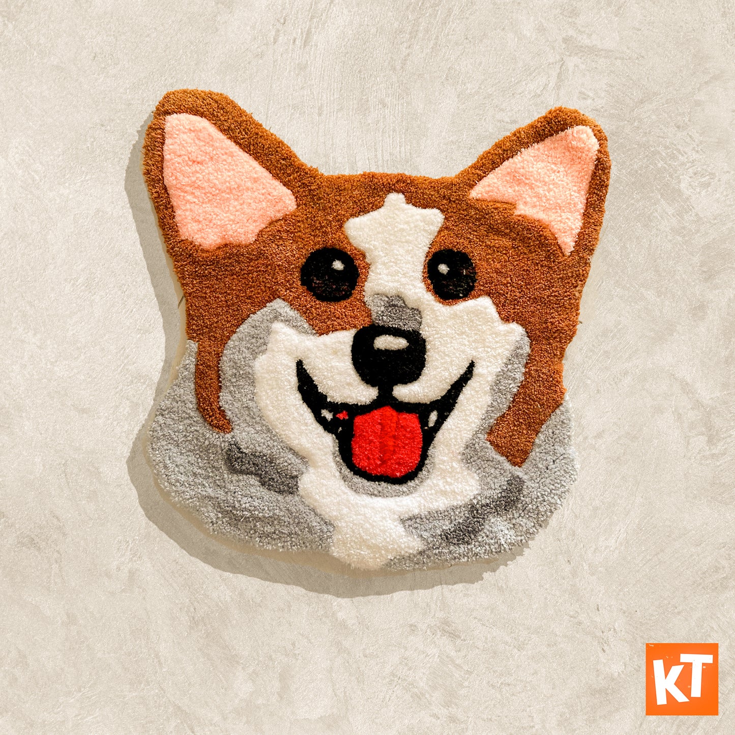 Happy Corgi Rug